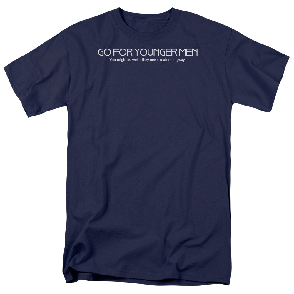 Younger Men - Short Sleeve Adult 18 - 1 - Navy T-shirt