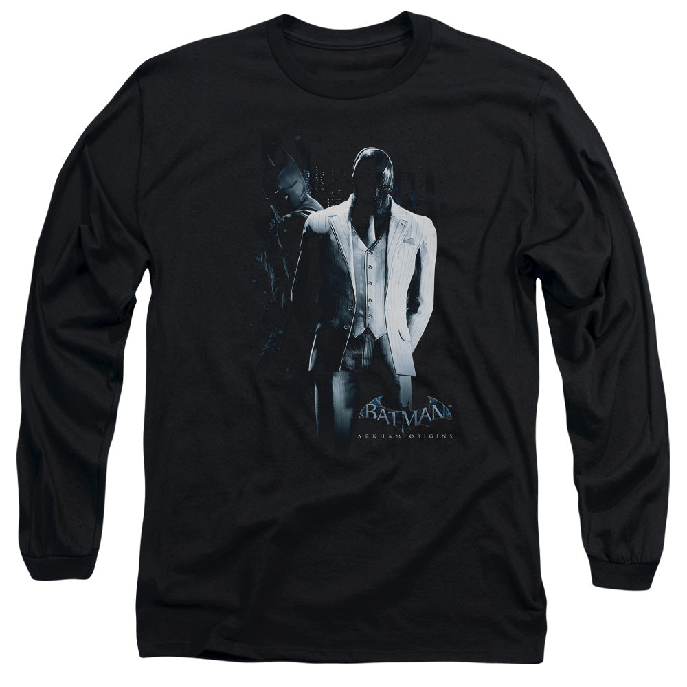 Batman Arkham Origins - Black Mask - Long Sleeve Adult 18/1 - Black T-shirt