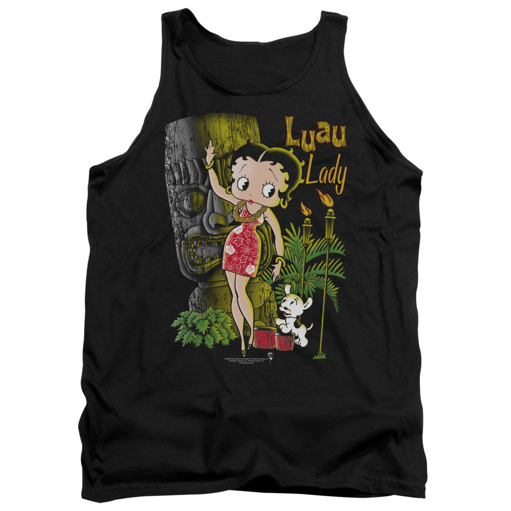 Betty Boop - Luau Lady - Adult Tank - Black