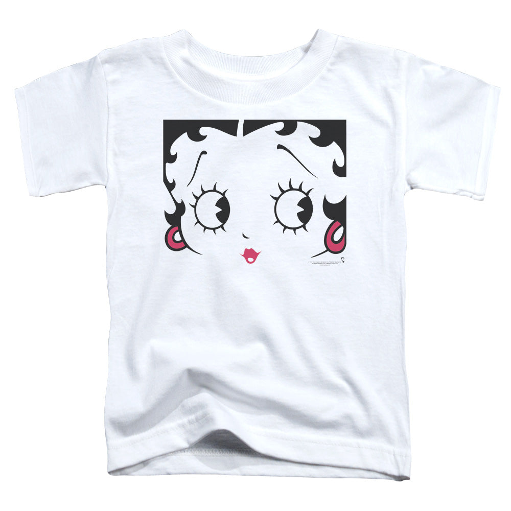 Betty Boop - Close Up - Short Sleeve Toddler Tee - White T-shirt