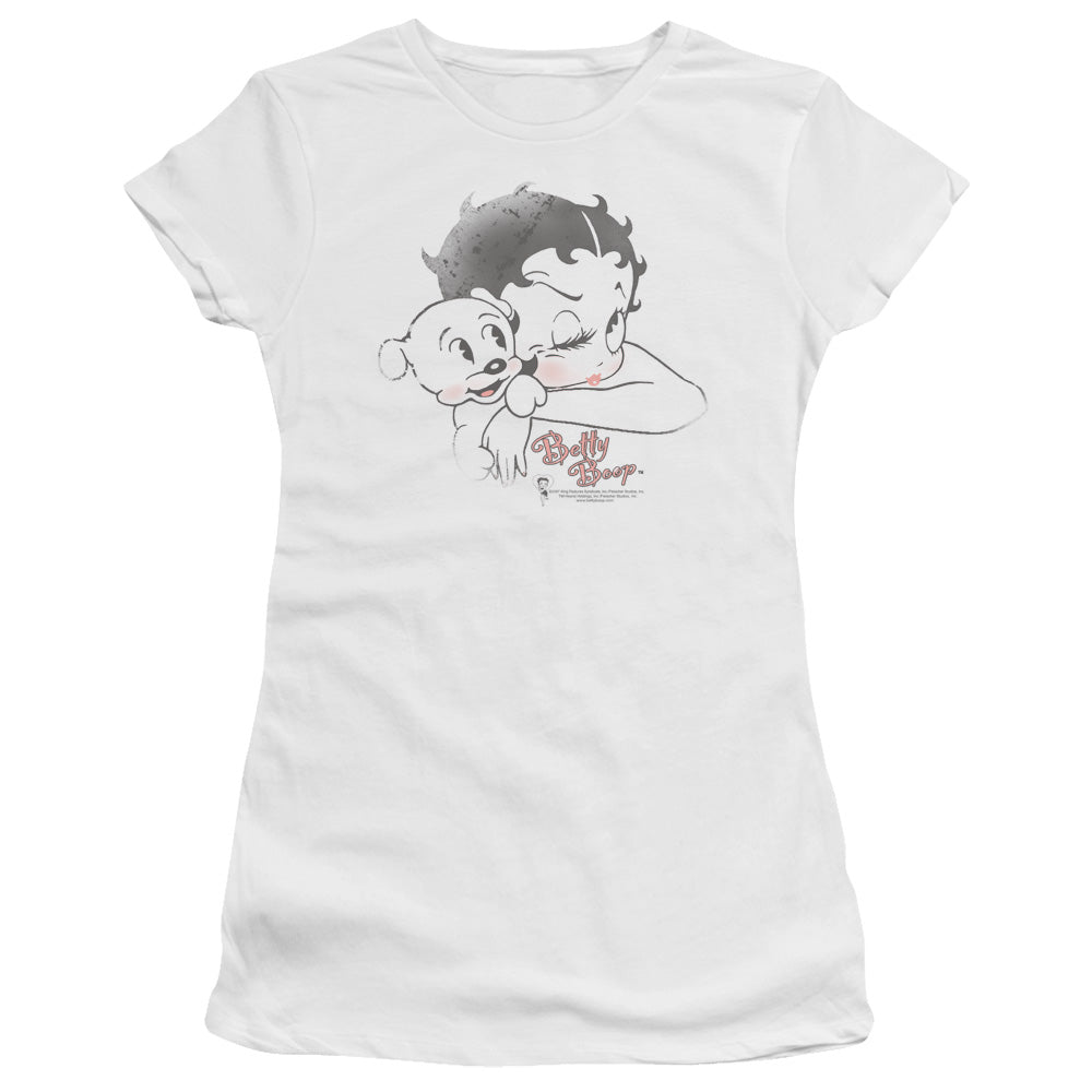 BETTY BOOP VINTAGE WINK - S/S JUNIOR SHEER - WHITE T-Shirt