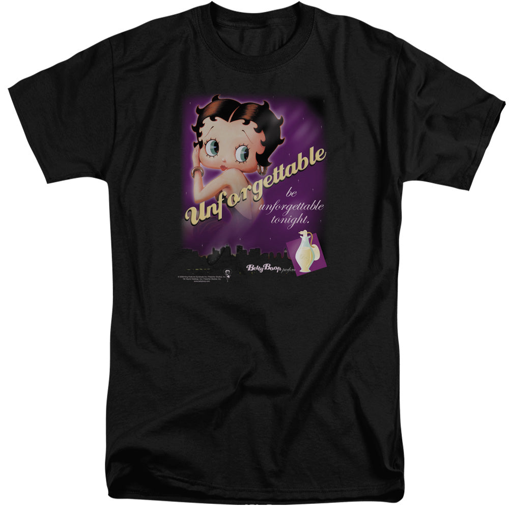 Betty Boop - Unforgettable - Short Sleeve Adult Tall - Black T-shirt