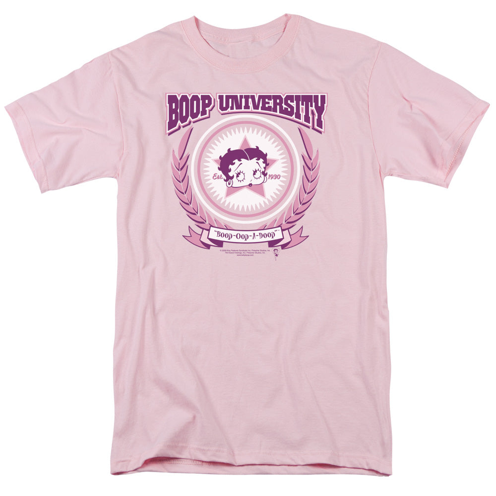 BETTY BOOP BOOP UNIVERSITY - S/S ADULT 18/1 - PINK T-Shirt