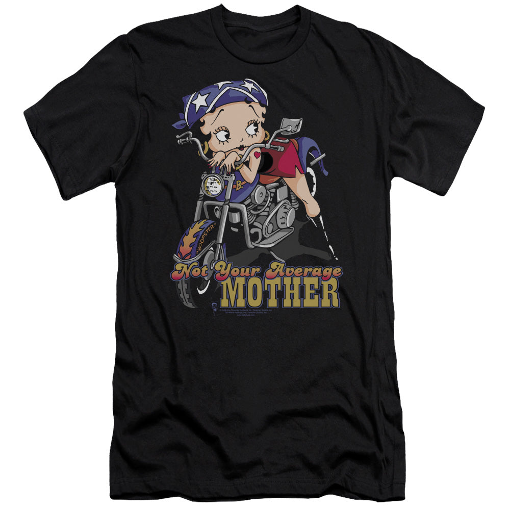 BETTY BOOP NOT YOUR AVERAGE MOTHER - S/S ADULT 30/1 - BLACK T-Shirt