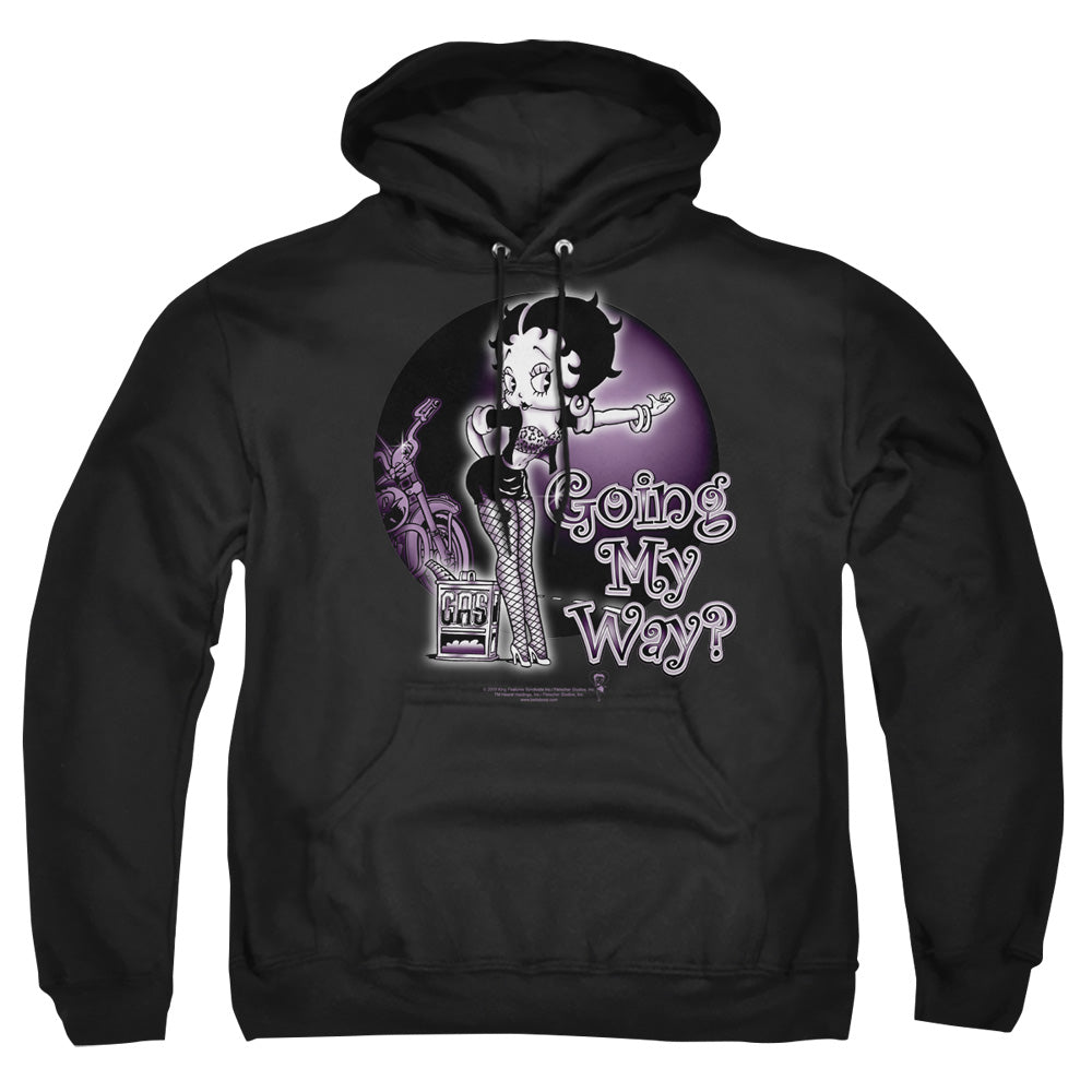 Betty Boop - My Way - Adult Pull-over Hoodie - Black