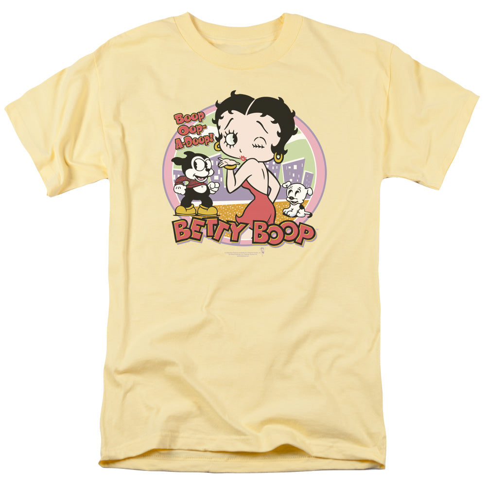 Betty Boop - Kiss - Short Sleeve Adult 18/1 - Banana T-shirt