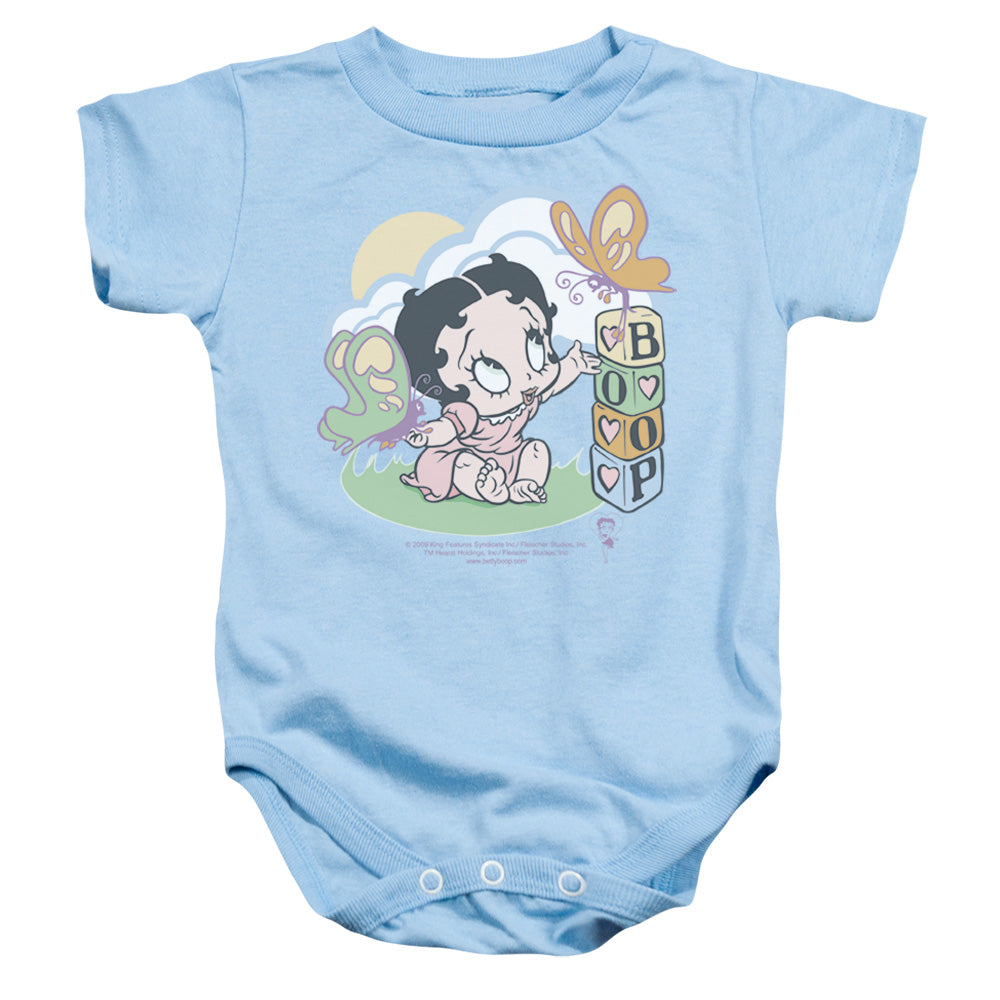 Betty Boop - Blue Butterflies - Infant Snapsuit - Light Blue