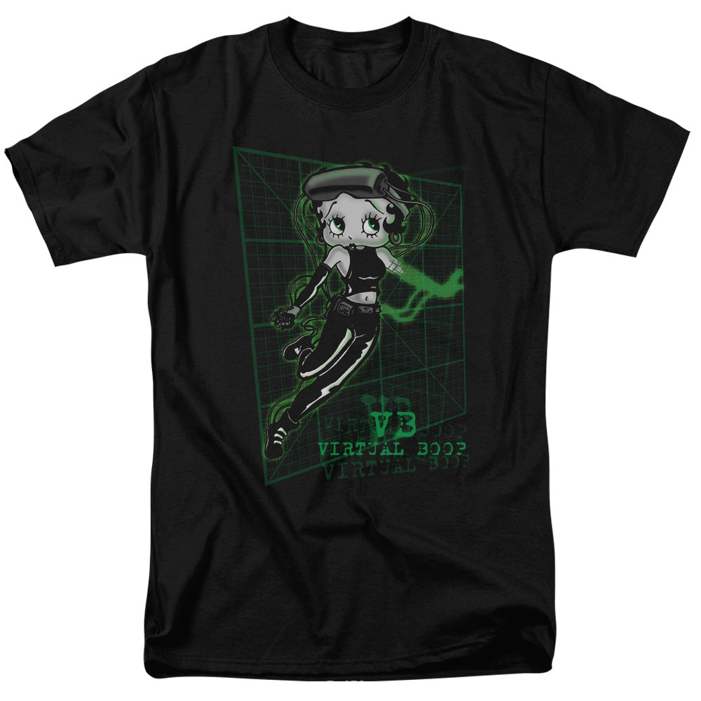 Betty Boop - Virtual Boop - Short Sleeve Adult 18/1 - Black T-shirt