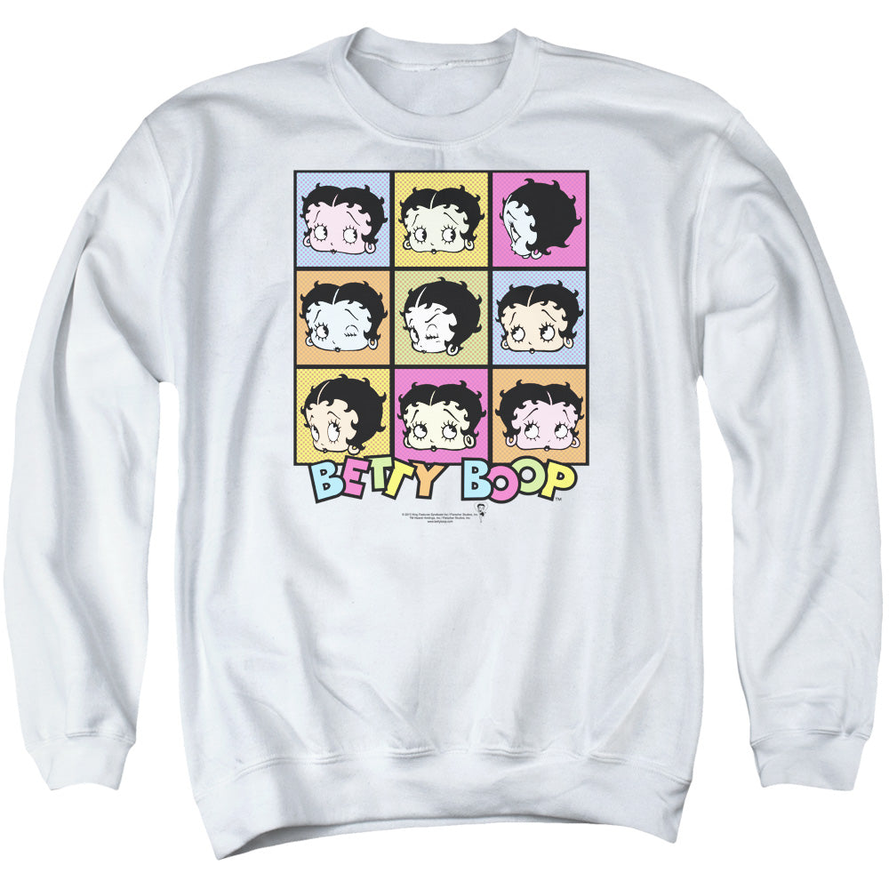 Betty Boop - Shes Got The Look - Adult Crewneck Sweatshirt - White