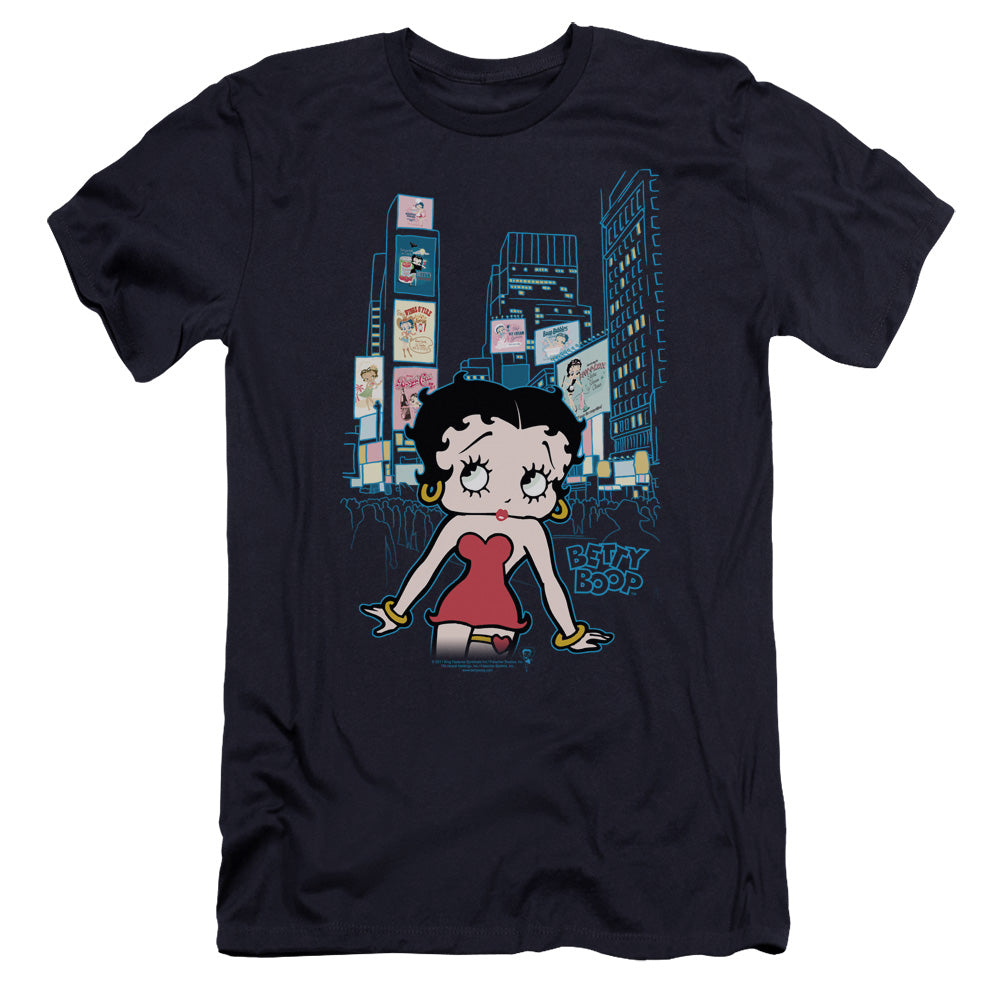 Betty Boop - Square-premuim Canvas Adult Slim Fit 30/1 - Navy