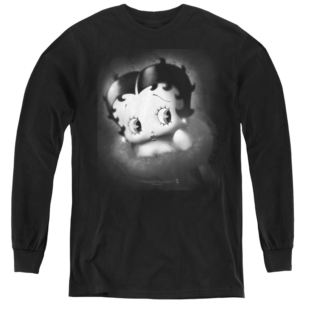 Betty Boop - Vintage Star - Youth Long Sleeve Tee - Black