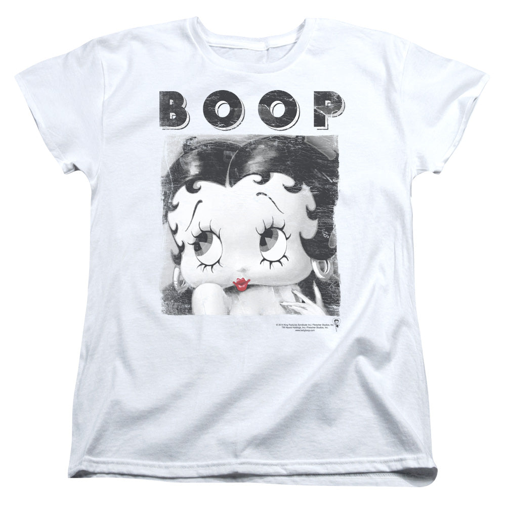 Betty Boop - Not Fade Away - Short Sleeve Womens Tee - White T-shirt