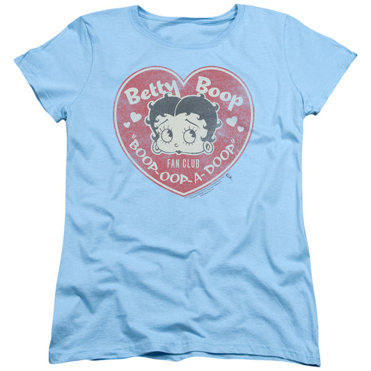 BETTY BOOP FAN CLUB HEART-S/S WOMENS T-Shirt
