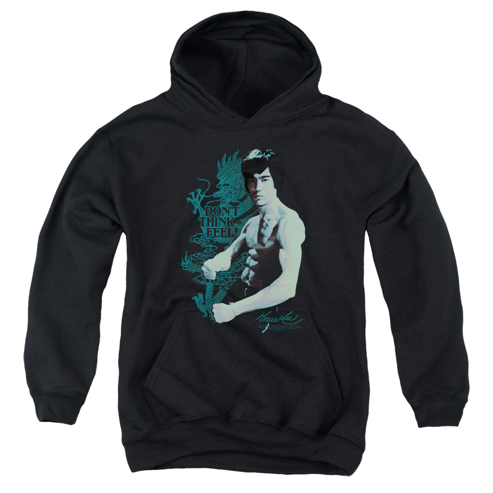 Bruce Lee - Feel - Youth Pull-over Hoodie - Black