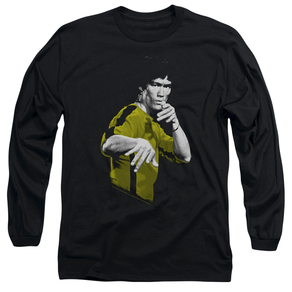 Bruce Lee - Suit Of Death - Long Sleeve Adult 18/1 - Black T-shirt