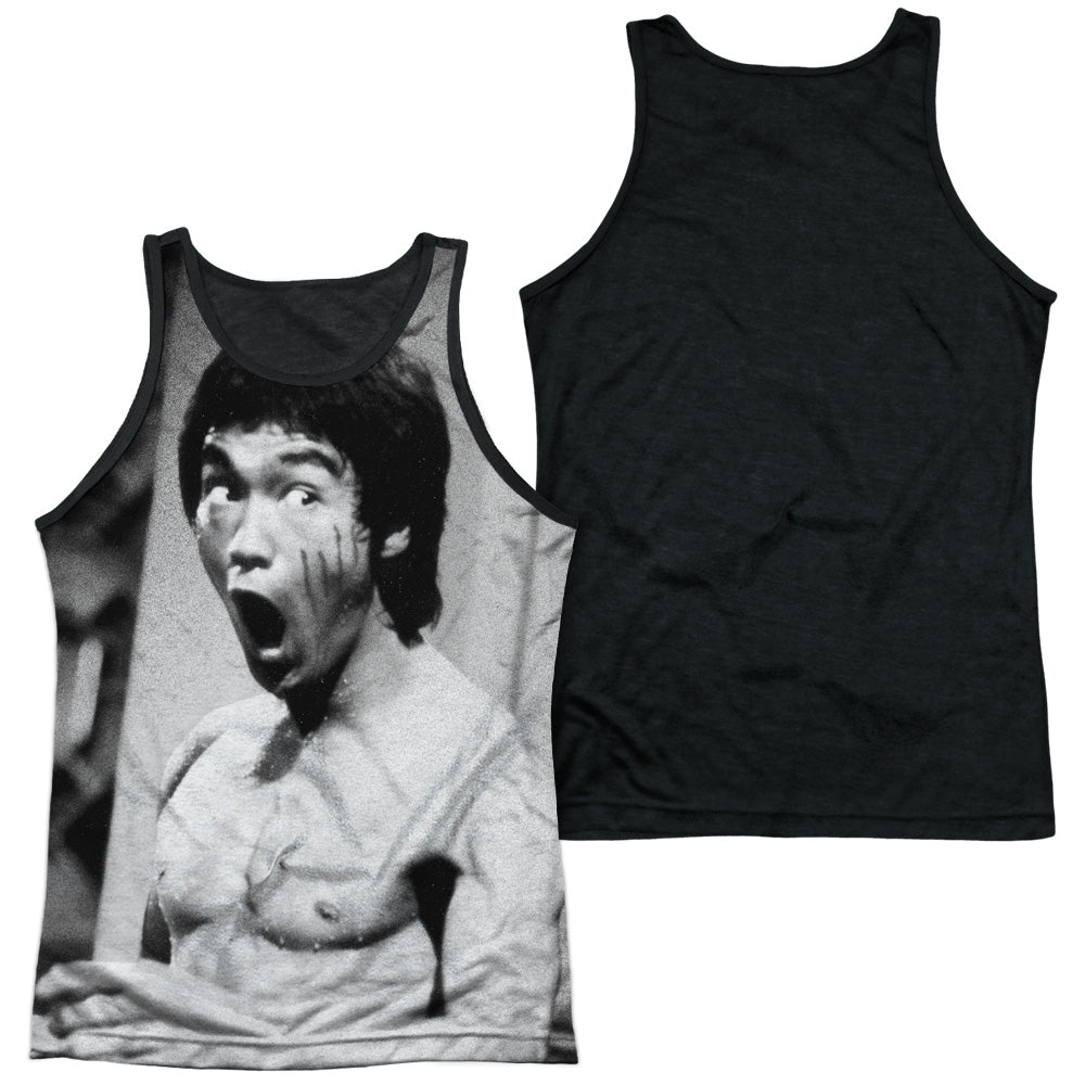 Bruce Lee - Classic Lee - Adult Poly Tank Top Black Back - White