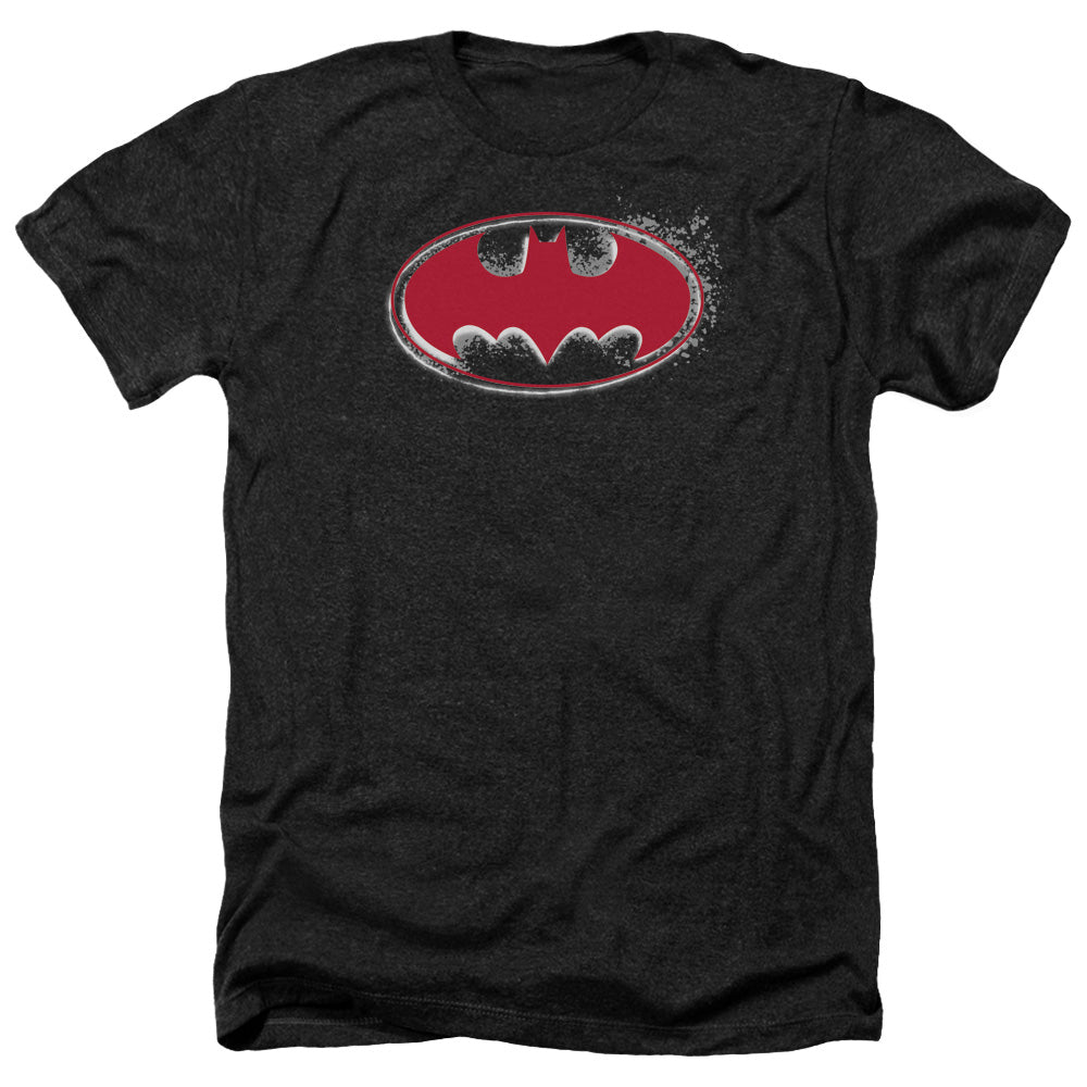 Batman - Hardcore Noir Bat Logo - Adult Heather-black