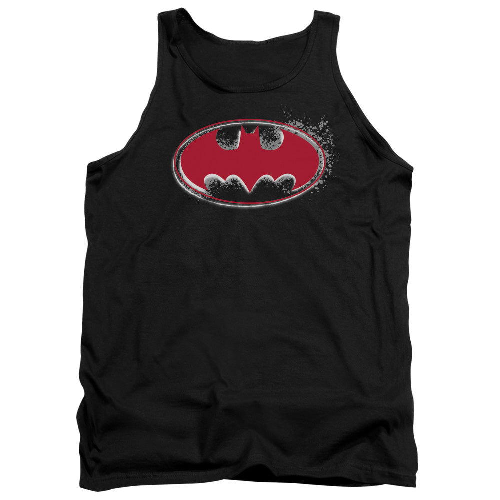 Batman - Hardcore Noir Bat Logo - Adult Tank - Black