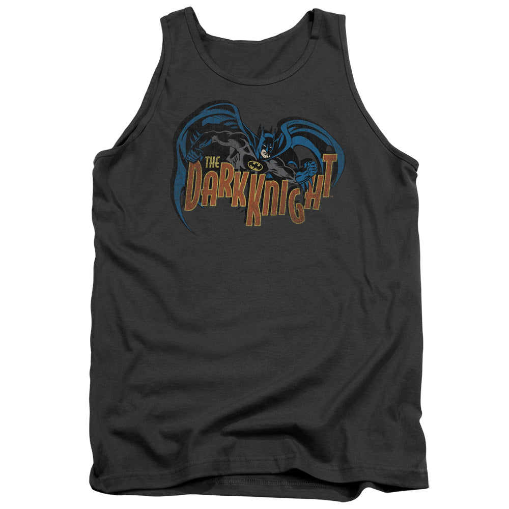 Batman - Retro Dark Knight - Adult Tank - Charcoal