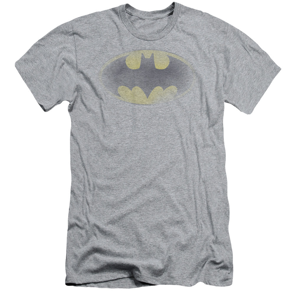 Batman - Faded Logo - Short Sleeve Adult 30/1 - Athletic Heather T-shirt