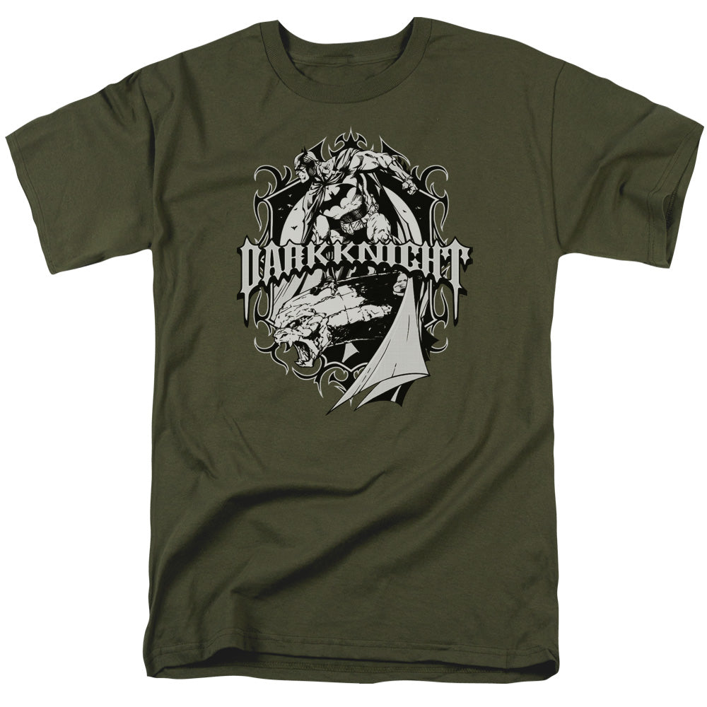 Batman - Ready To Strike - Short Sleeve Adult 18/1 - Military Green T-shirt