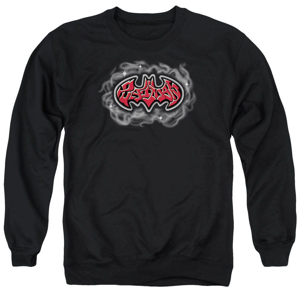 Batman - Hip Hop Logo - Adult Crewneck Sweatshirt - Black