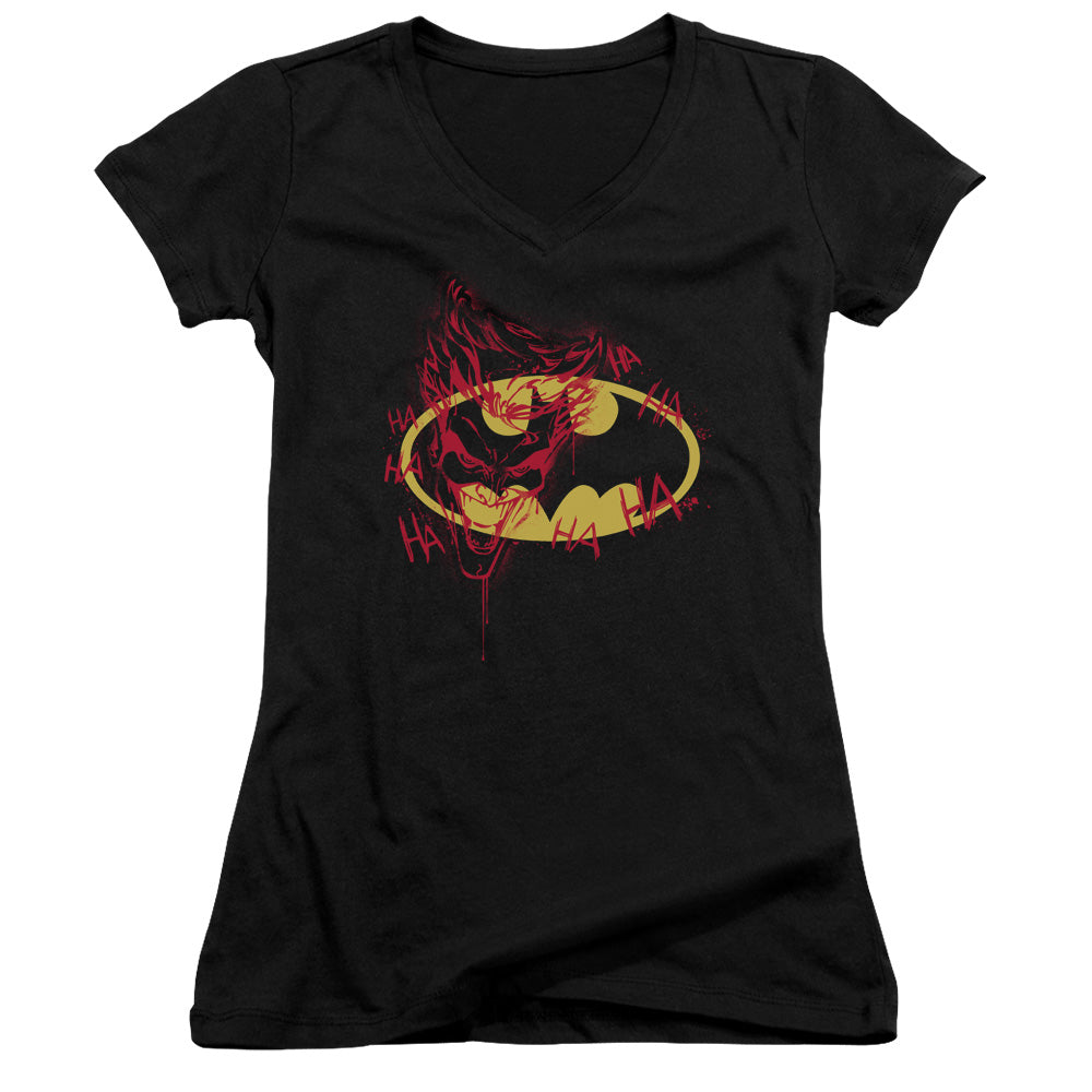 Batman - Joker Graffiti - Junior V-neck - Black