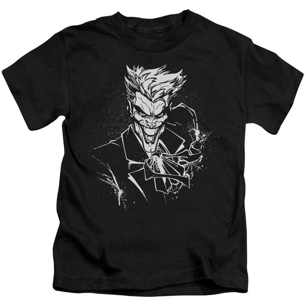 BATMAN JOKERS SPLATTER SMILE - S/S JUVENILE 18/1 - BLACK - T-Shirt