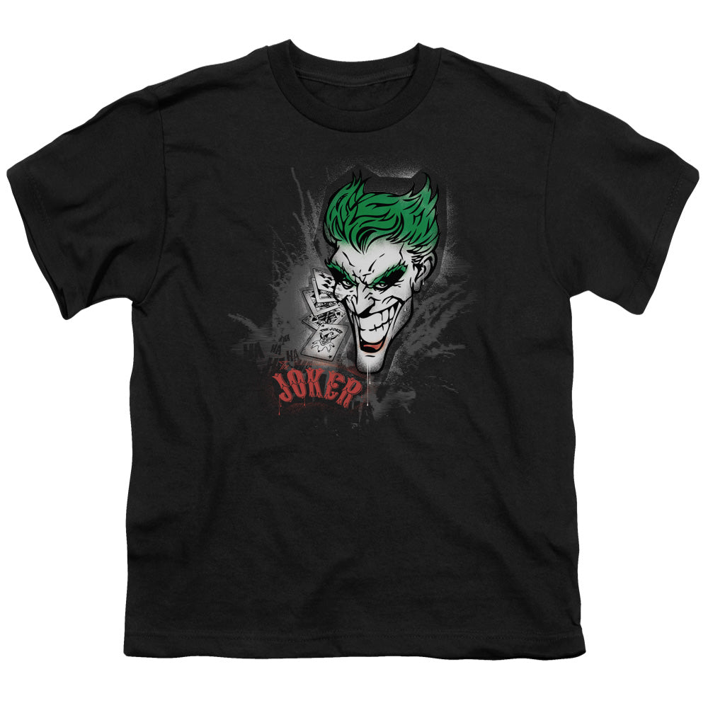 BATMAN JOKER SPRAYS THE CITY - S/S YOUTH 18/1 - BLACK T-Shirt