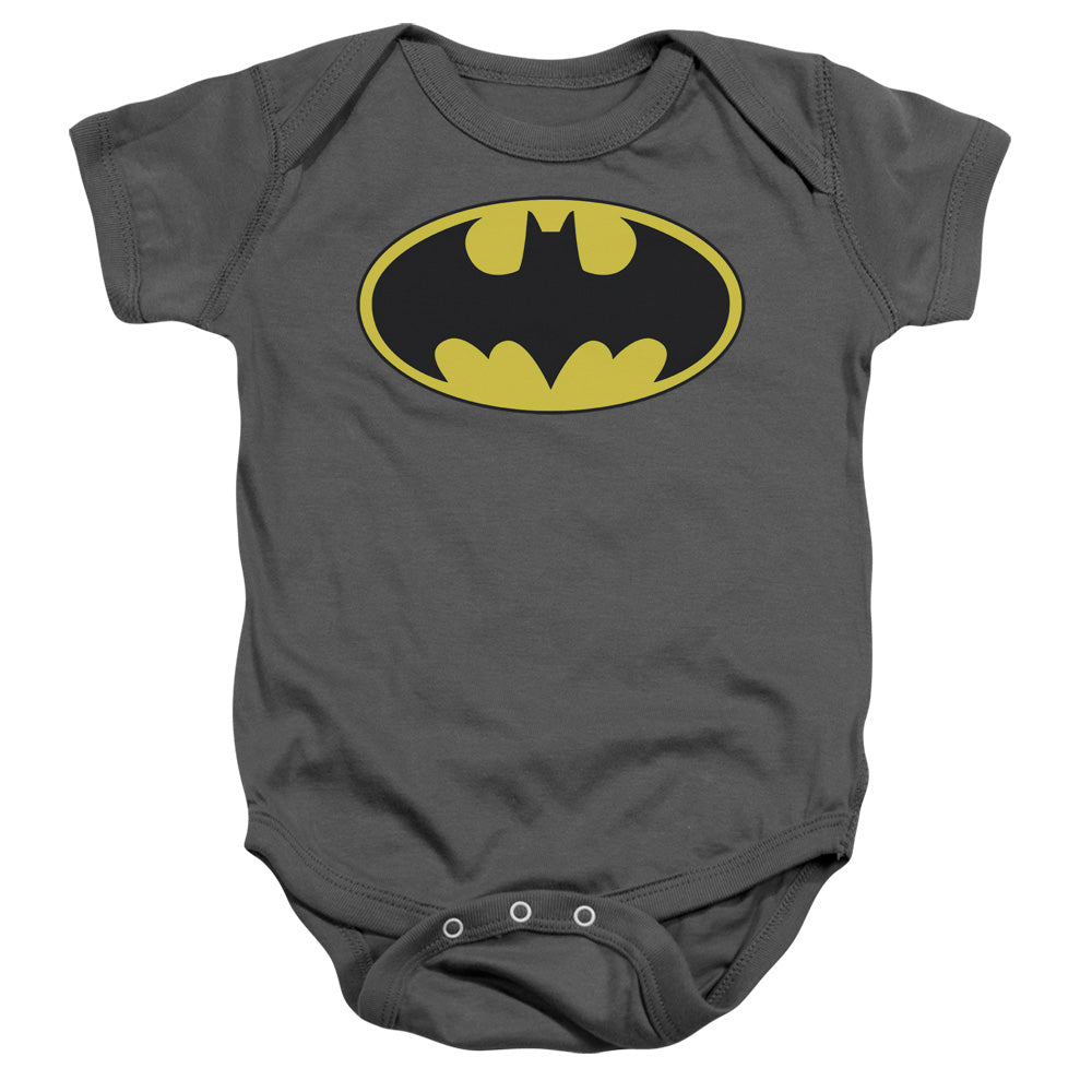 Batman - Classic Bat Logo-infant Snapsuit - Charcoal