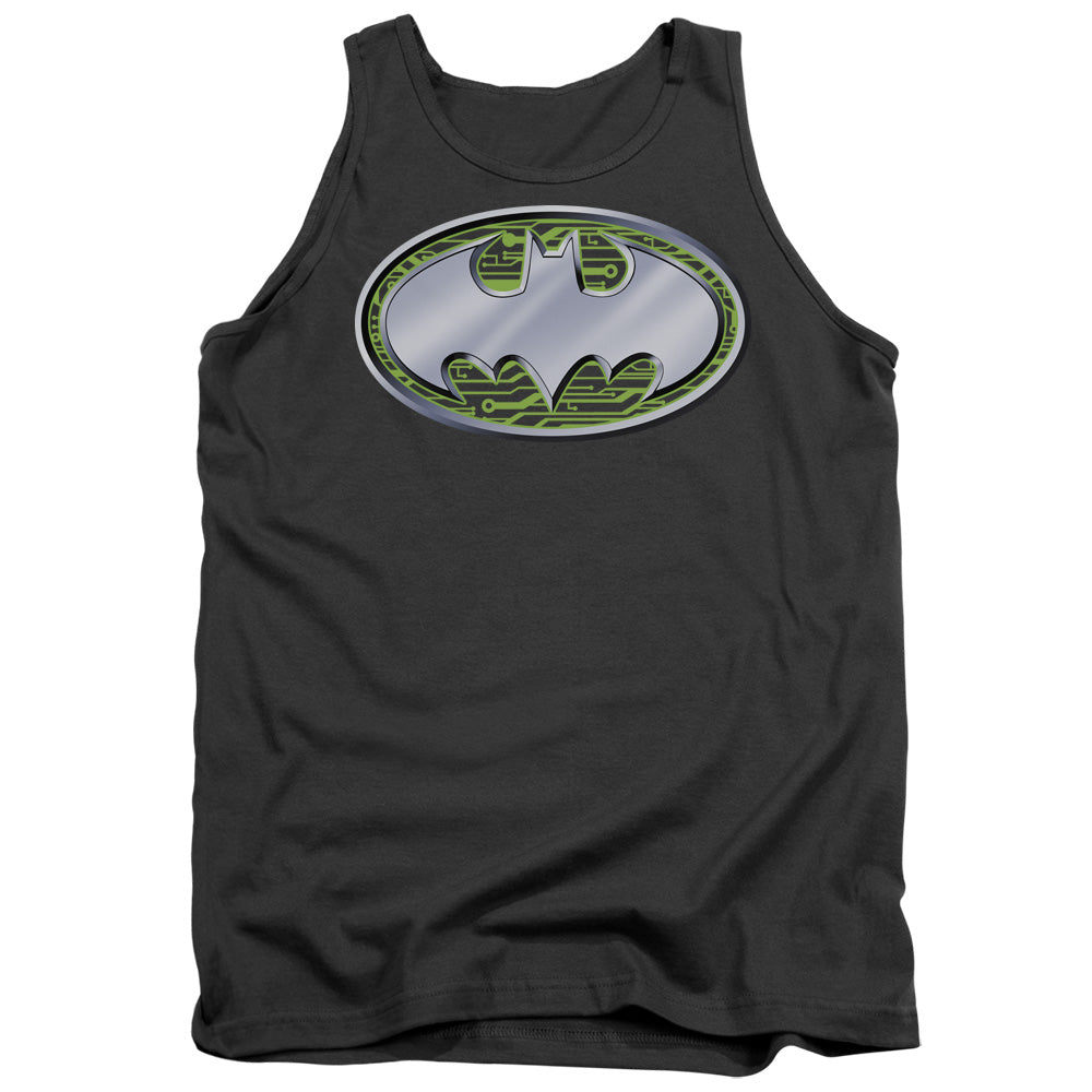 Batman Circuits Logo - Adult Tank - Charcoal