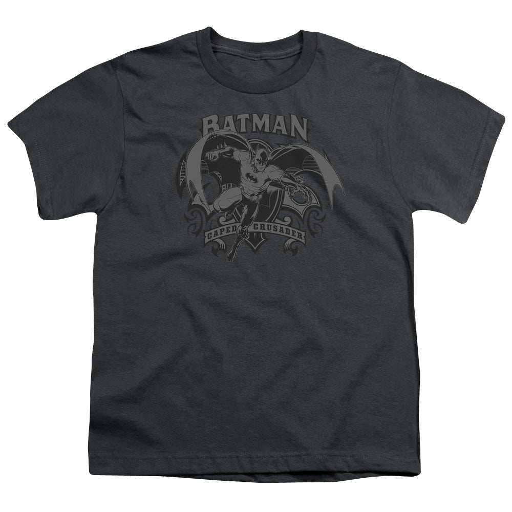 Batman - Crusade - Short Sleeve Youth 18/1 - Charcoal T-shirt