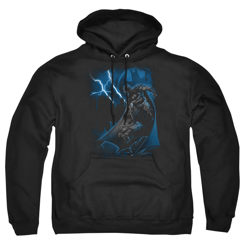 Batman - Lightning Strikes - Adult Pull-over Hoodie - Black