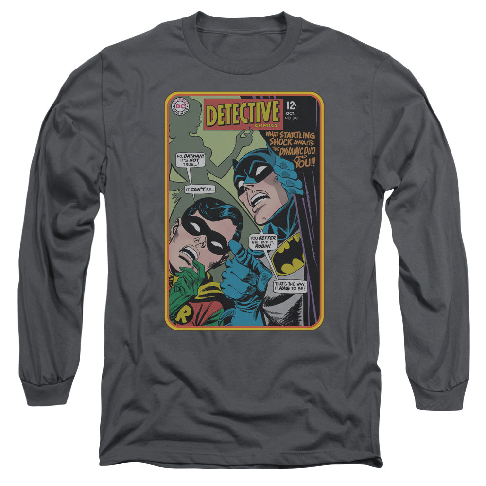 Batman - Detective #380 - Long Sleeve Adult 18/1 - Charcoal T-shirt