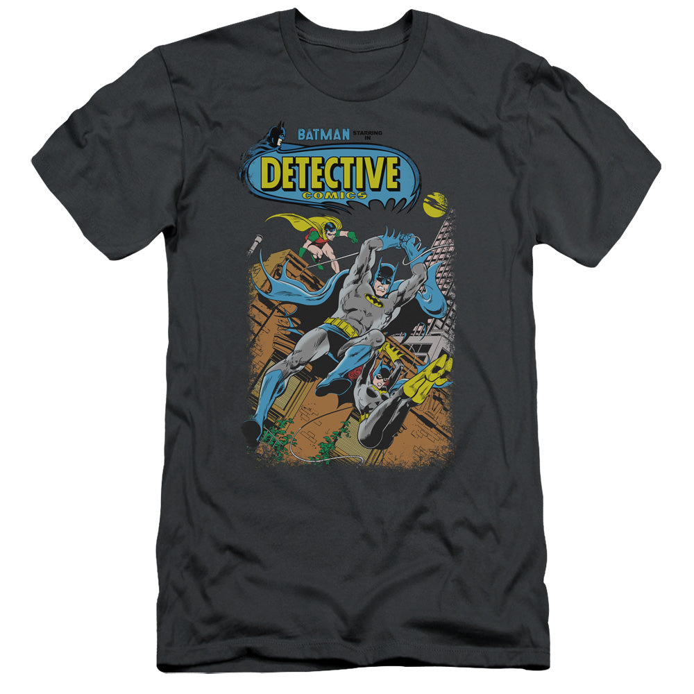 Batman - Detective #487 - Short Sleeve Adult 30/1 - Charcoal T-shirt