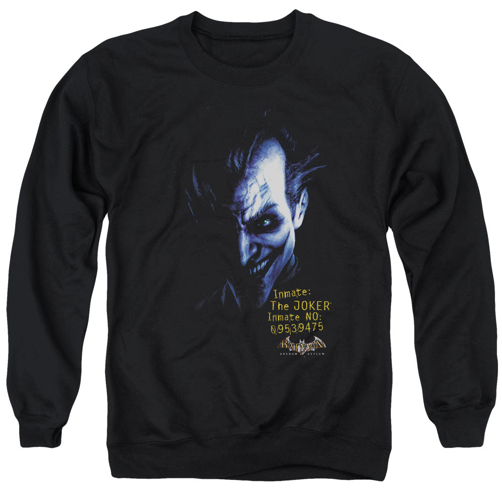 Batman Aa - Arkham Joker - Adult Crewneck Sweatshirt - Black