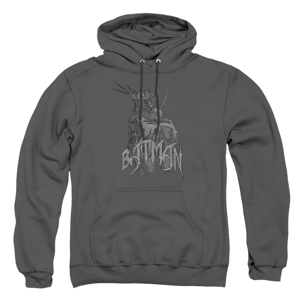 Batman - Scary Right Hand - Adult Pull-over Hoodie - Charcoal