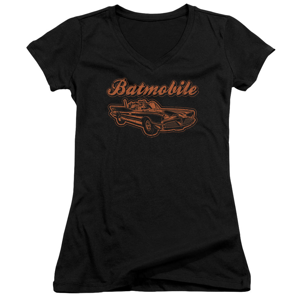 Batman - Batmobile - Junior V-neck - Black