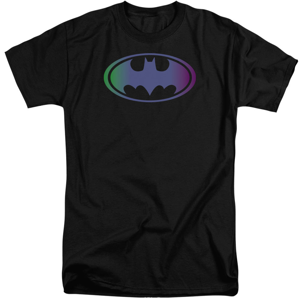 Batman - Gradient Bat Logo - Short Sleeve Adult Tall - Black T-shirt