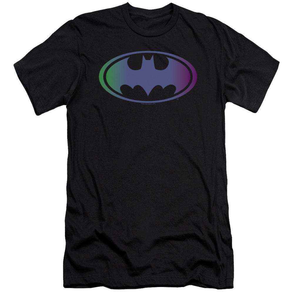 Batman - Gradient Bat Logo-premuim Canvas Adult Slim Fit 30/1 - Black