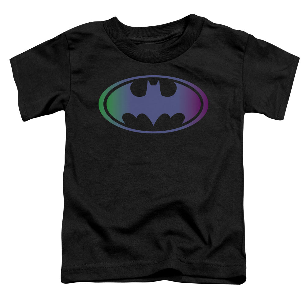 Batman - Gradient Bat Logo - Short Sleeve Toddler Tee - Black T-shirt