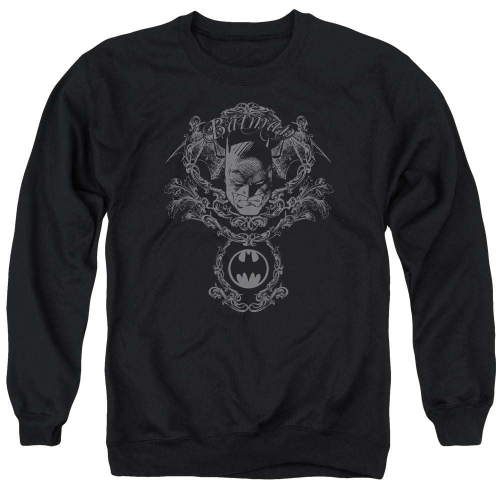 Batman - Dark Knight Heraldry - Adult Crewneck Sweatshirt - Black