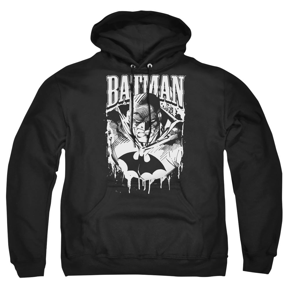 Batman - Bat Metal - Adult Pull-over Hoodie - Black