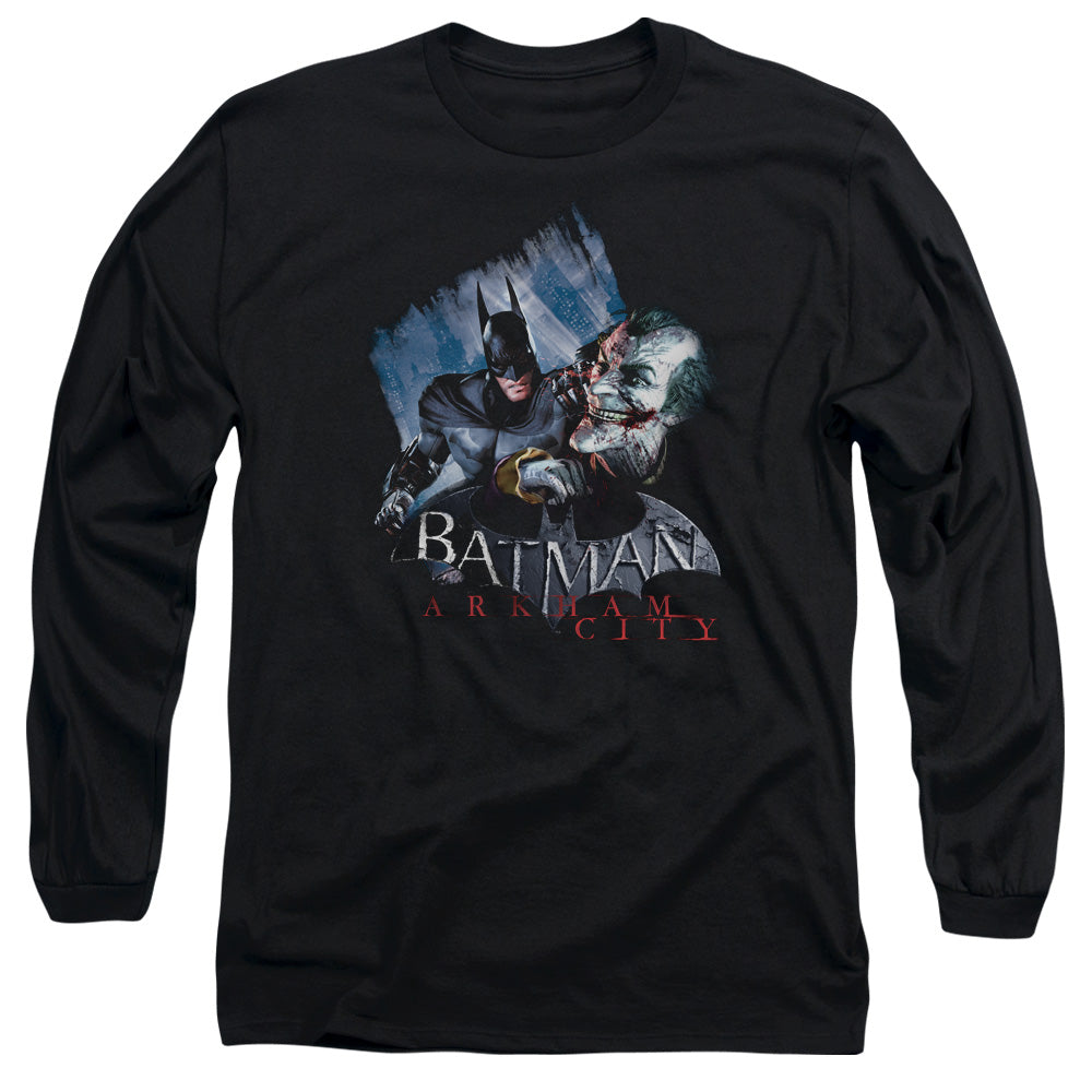 ARKHAM CITY JOKES ON YOU! - L/S ADULT 18/1 - BLACK T-Shirt