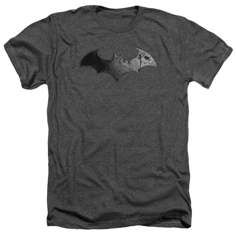 Arkham City - Bat Logo - Adult Heather - Charcoal