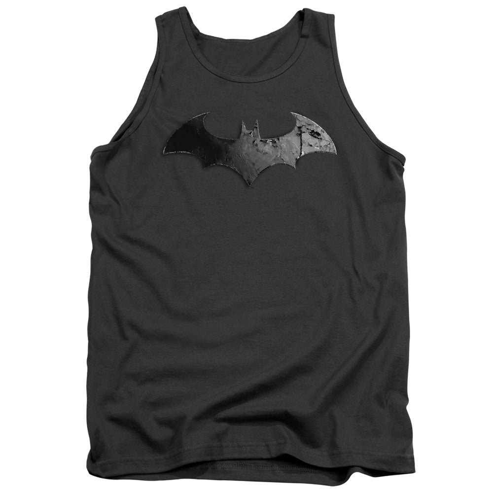 Arkham City Bat Logo - Adult Tank - Charcoal