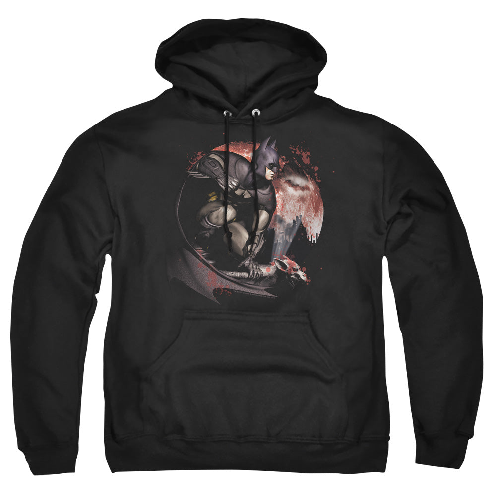 Arkham City - Blood Moon - Adult Pull-over Hoodie - Black