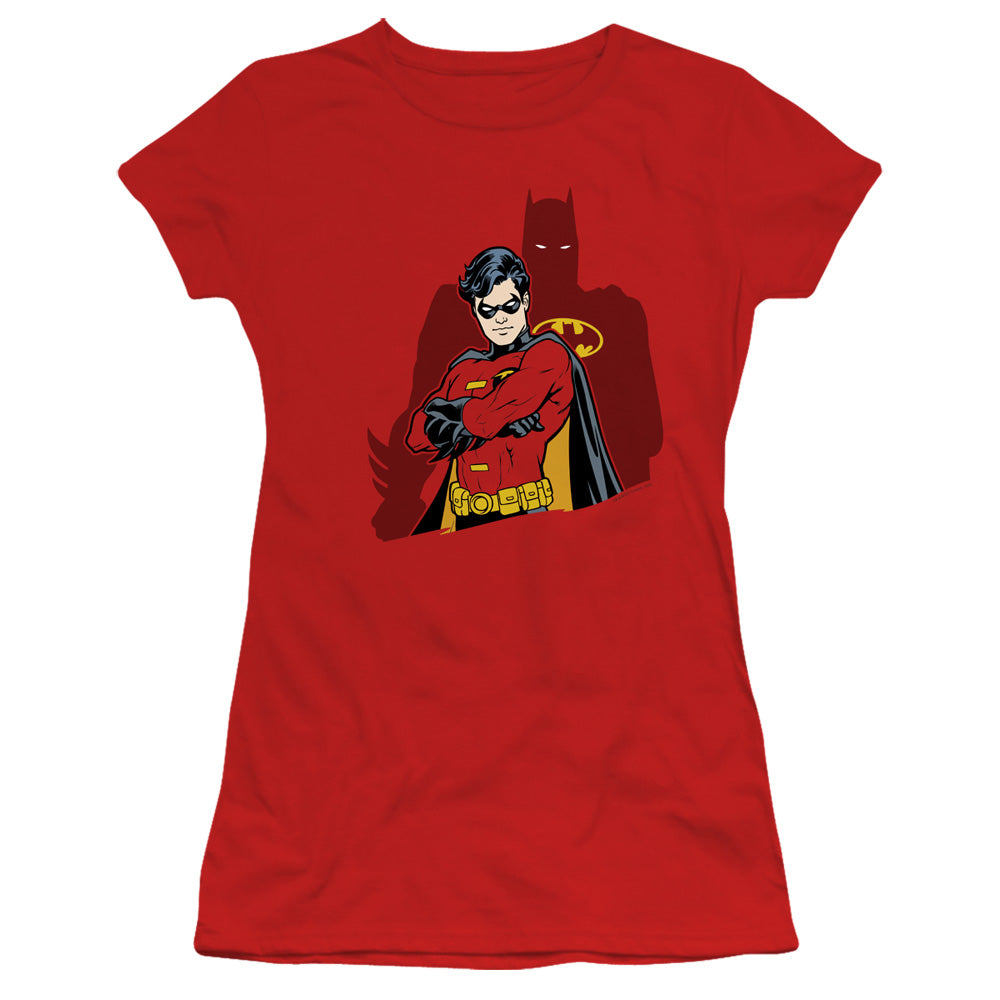 Batman - Wingman - Short Sleeve Junior Sheer - Red T-shirt