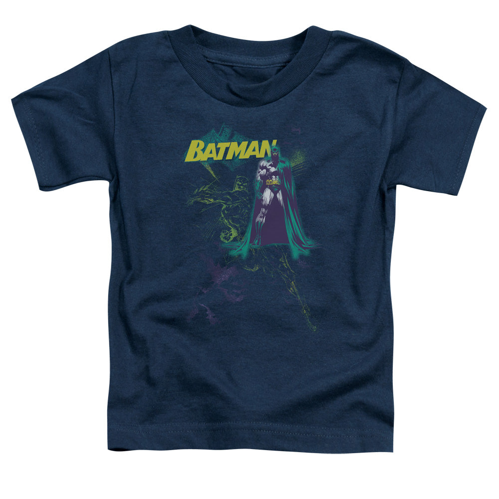 Batman - Bat Spray - Short Sleeve Toddler Tee - Navy T-shirt