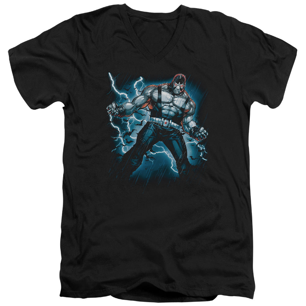 Batman - Stormy Bane - Short Sleeve Adult V-neck - Black T-shirt